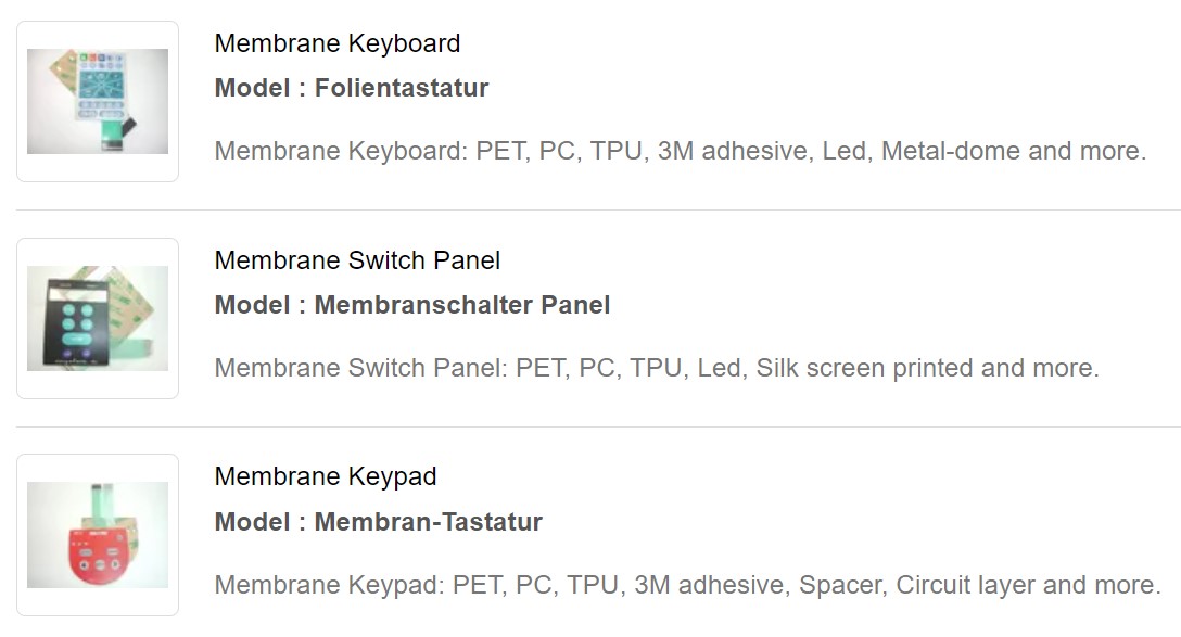 Membrane Switch Assembly Membrane Switch Manufacturer