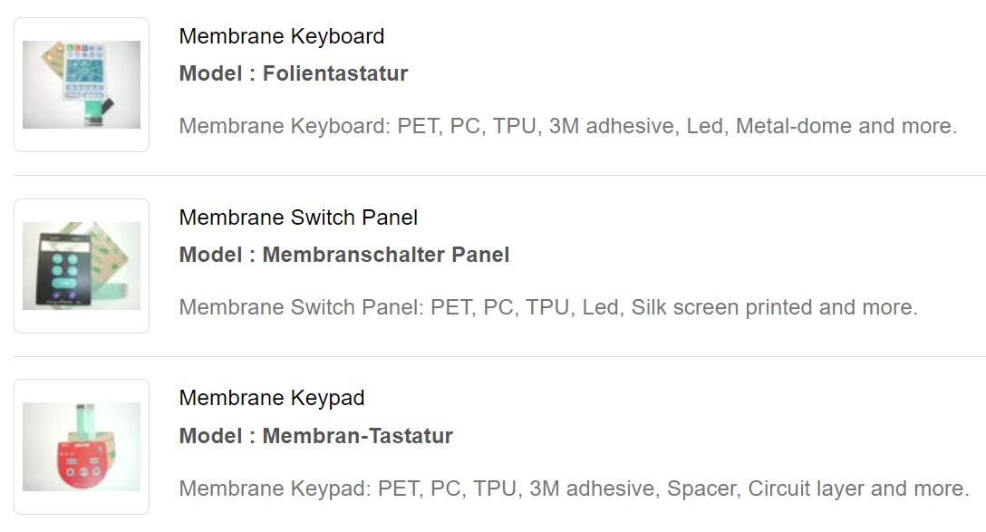 Membrane Switch Assembly Membrane Switch Manufacturer